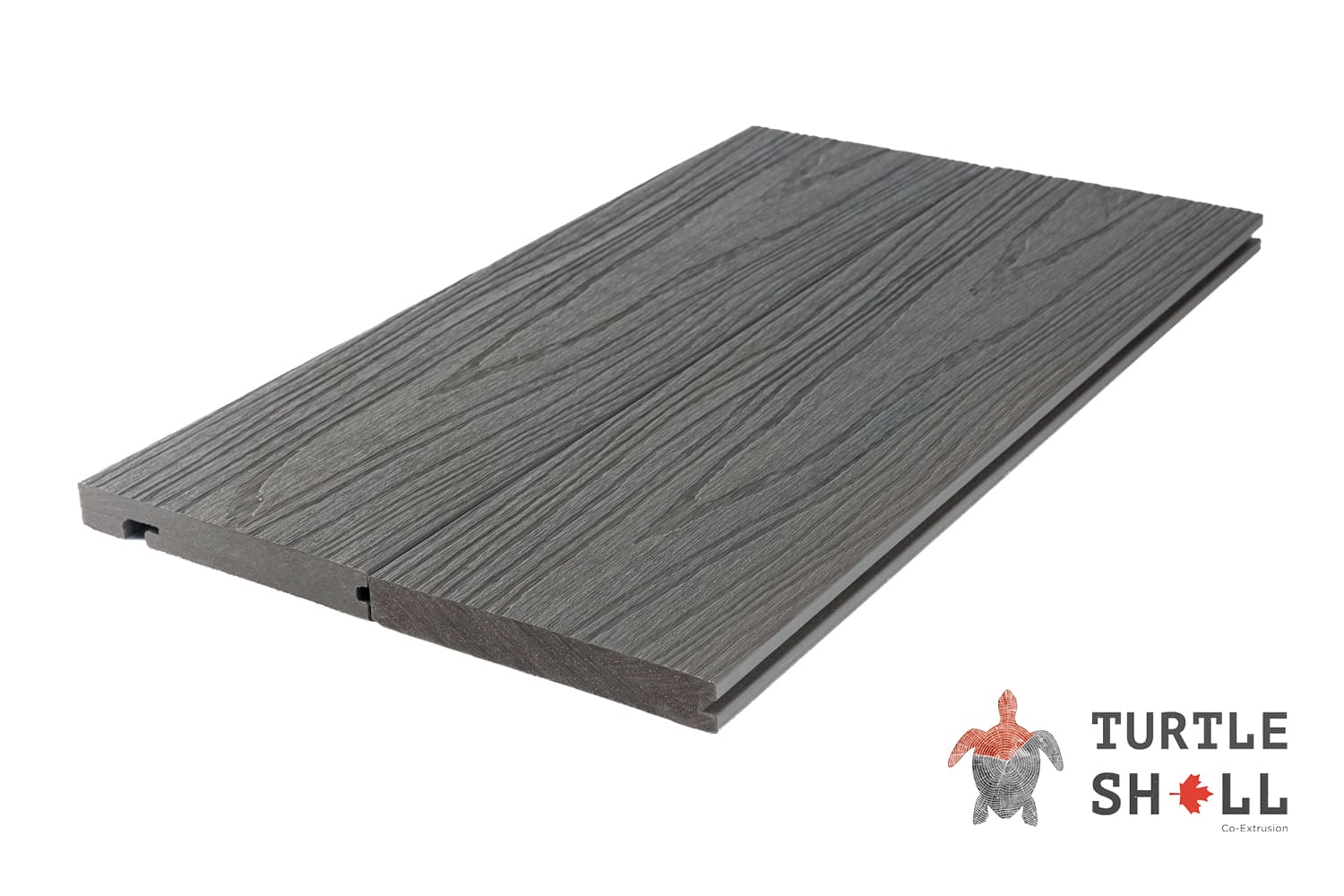 Завершающая доска Turtle Shell Bullnose, Scottish Slatewood, Co-Extrusion — Black Deck