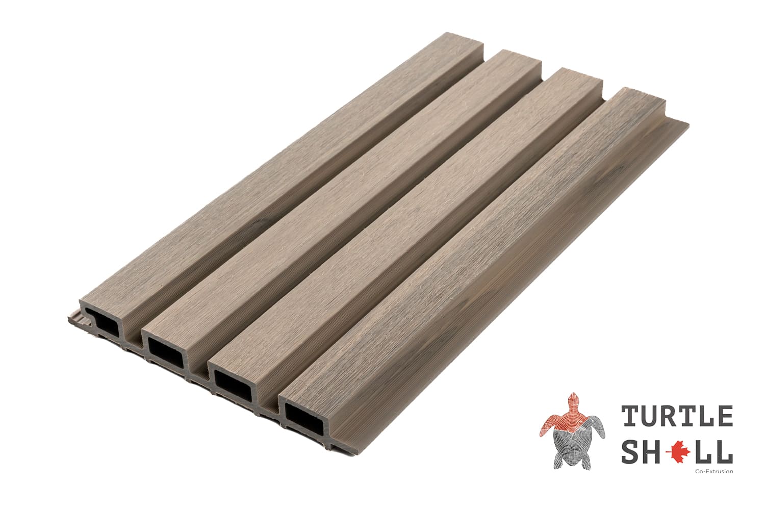 Реечная панель ДПК Turtle Shell Middle Lines, Canadian Maple, Co-Extrusion