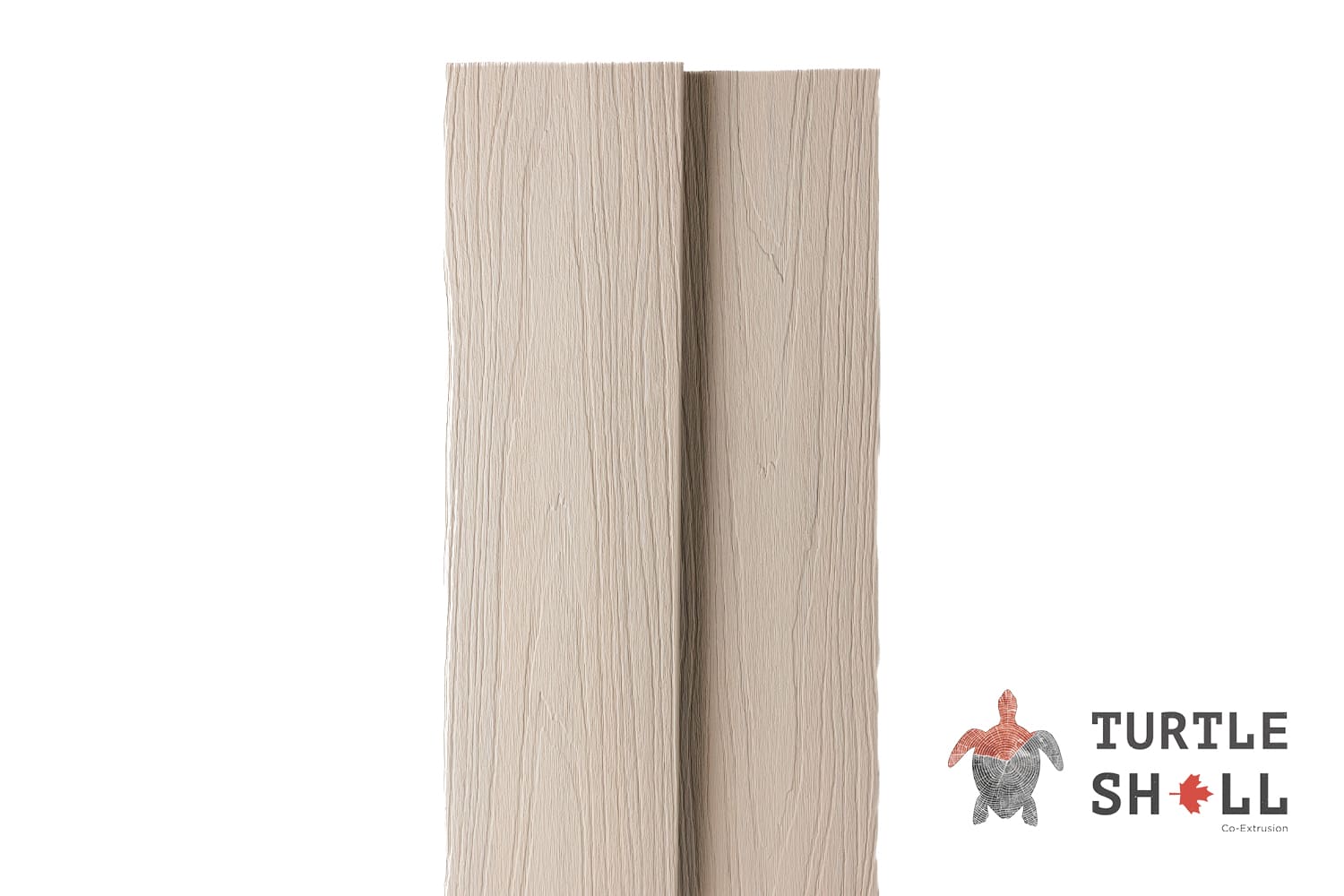 Террасная доска из ДПК Turtle Shell, Solid, French Oak, Co-Extrusion (Dual)