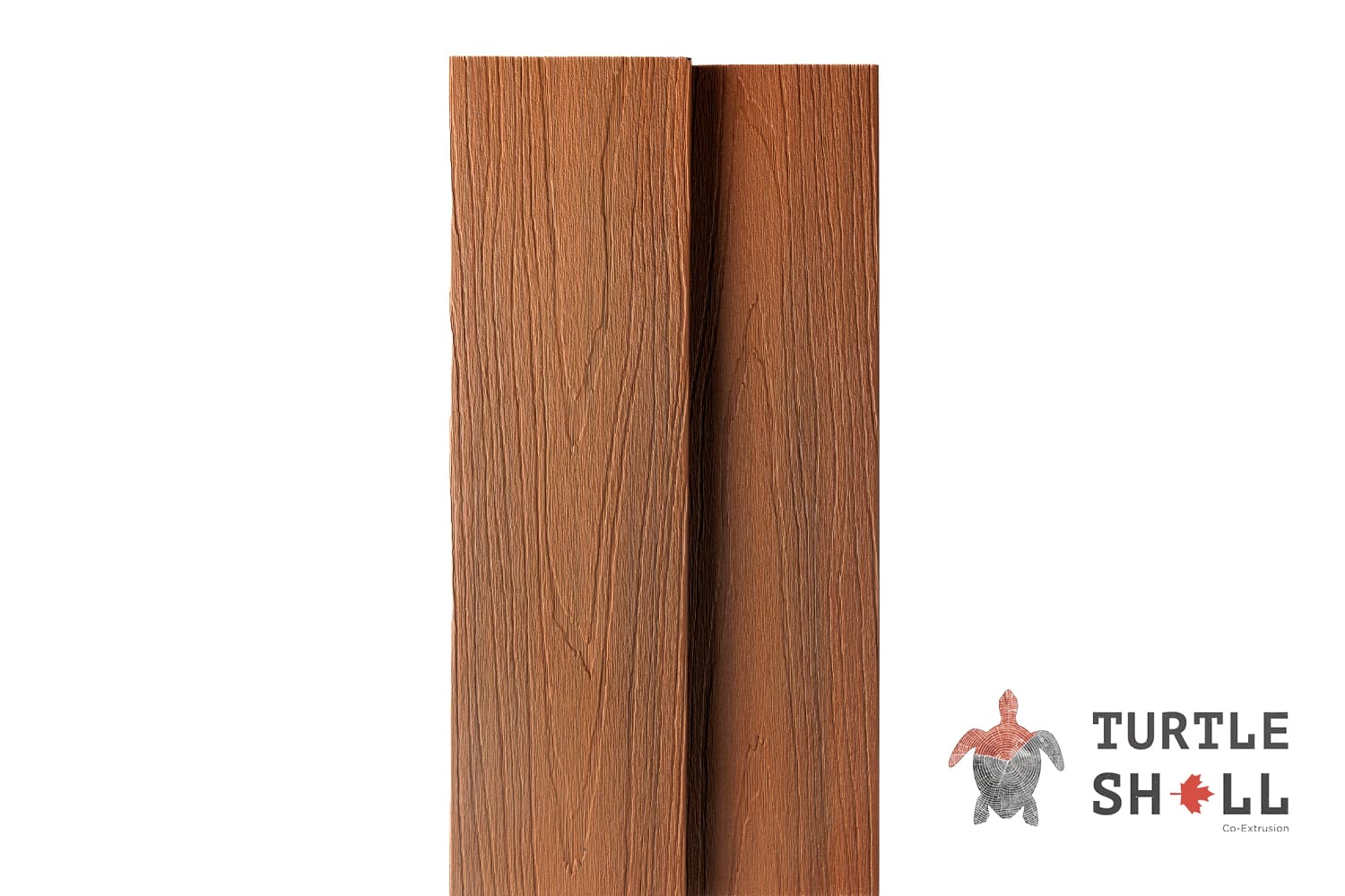 Террасная доска из ДПК Turtle Shell, Solid, Thai Teak, Co-Extrusion (Dual)