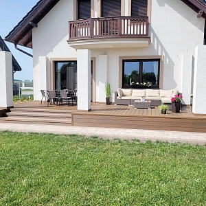 Террасная доска ДПК Turtle Shell, Australian Palisander, Co-Extrusion (Dual)