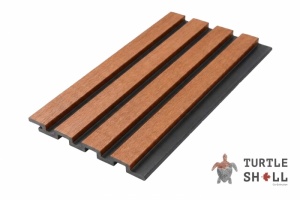 Реечные панели ДПК Turtle Shell Bar Lines, Thai Teak, Co-Extrusion
