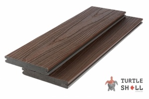 Террасная доска из ДПК Turtle Shell, Solid, Texas Hickory, Co-Extrusion (Dual)