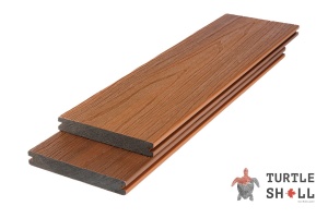 Террасная доска из ДПК Turtle Shell, Solid, Thai Teak, Co-Extrusion (Dual)