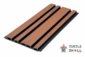 Реечная панель ДПК Ди́френт Лайнс Ду́ал М, Тайский Тик (Thai Teak), Коэкструзия от бренда Turtle Shell