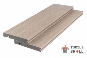 Завершающая доска Turtle Shell Bullnose, Canadian Maple, Co-Extrusion — Black Deck