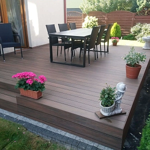 Террасная доска ДПК Turtle Shell, Australian Palisander, Co-Extrusion (Dual)